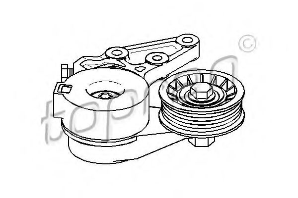 Intinzator curea, curea distributie VW GOLF IV (1J1) (1997 - 2005) TOPRAN 109 804 piesa NOUA