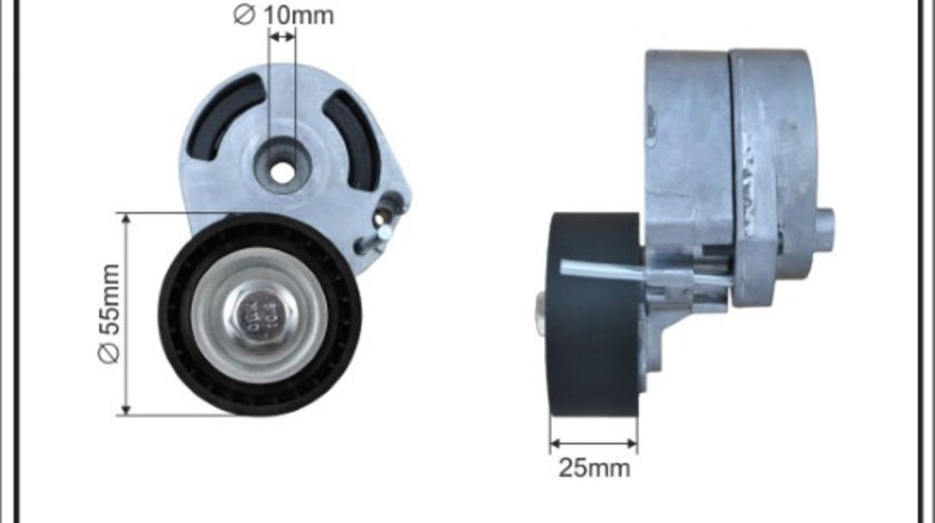 Intinzator,curea transmisie (104600SP CAFFARO) Citroen,FORD,MAZDA,PEUGEOT,SUZUKI