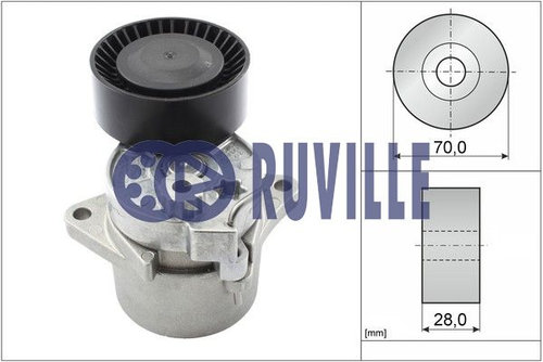 Intinzator,curea transmisie (55123 EVR) MERCEDES-BENZ