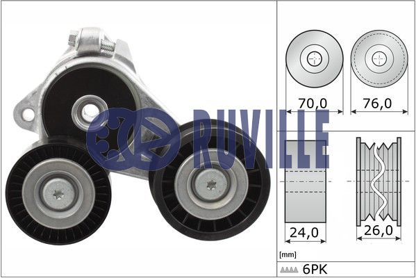 Intinzator,curea transmisie (55274 EVR) FORD