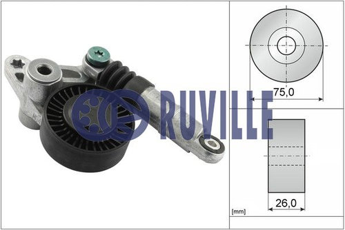 Intinzator,curea transmisie (56358 EVR) AUDI,AUDI (FAW),PORSCHE,VW