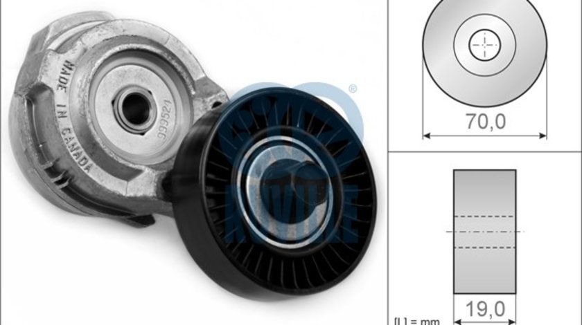 Intinzator,curea transmisie (58603 EVR) CHRYSLER,DODGE