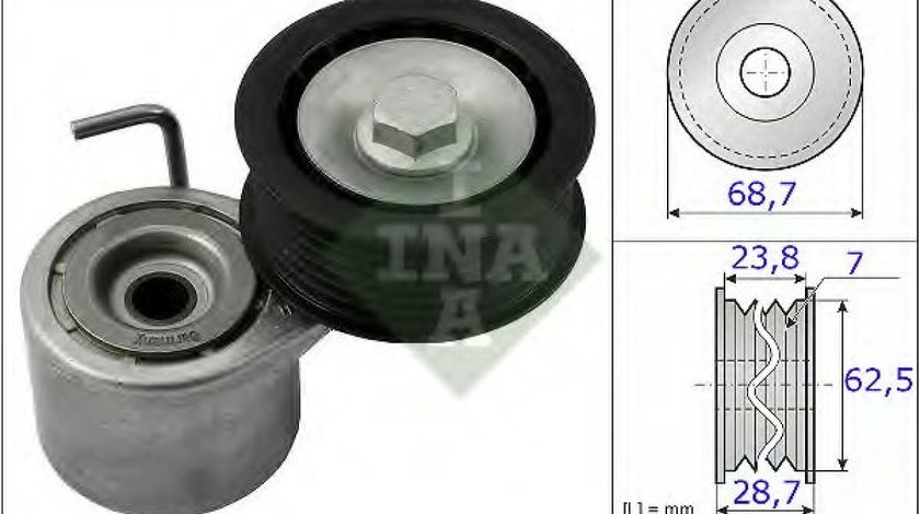 Intinzator,curea transmisie AUDI A6 Allroad (4GH, 4GJ) (2012 - 2016) INA 534 0487 10 - produs NOU