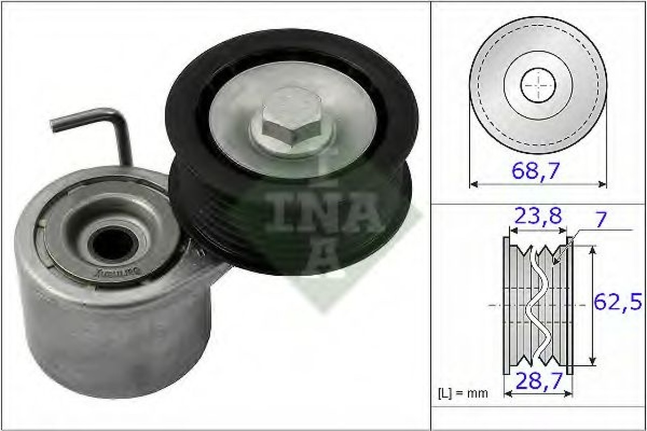 Intinzator,curea transmisie AUDI A6 Avant (4F5, C6) (2005 - 2011) INA 534 0487 10 piesa NOUA
