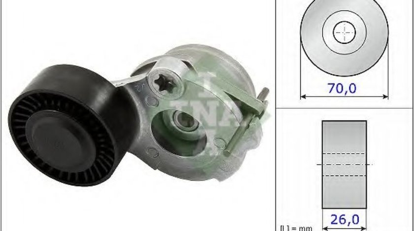 Intinzator,curea transmisie AUDI Q5 (8R) (2008 - 2016) INA 534 0470 10 piesa NOUA