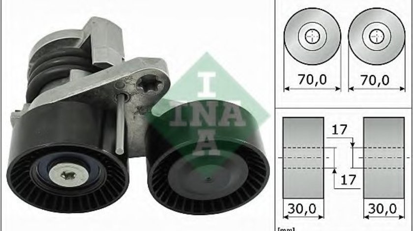 Intinzator,curea transmisie BMW Seria 1 Cabriolet (E88) (2008 - 2013) INA 534 0496 10 piesa NOUA