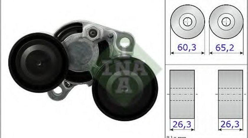 Intinzator,curea transmisie BMW Seria 3 Cabriolet (E93) (2006 - 2013) INA 534 0482 10 piesa NOUA