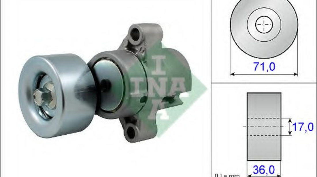 Intinzator,curea transmisie MAZDA 6 (GG) (2002 - 2008) INA 534 0453 10 piesa NOUA