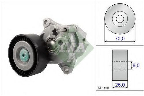 Intinzator,curea transmisie MERCEDES CLC-CLASS (CL203) (2008 - 2011) INA 534 0481 10 piesa NOUA