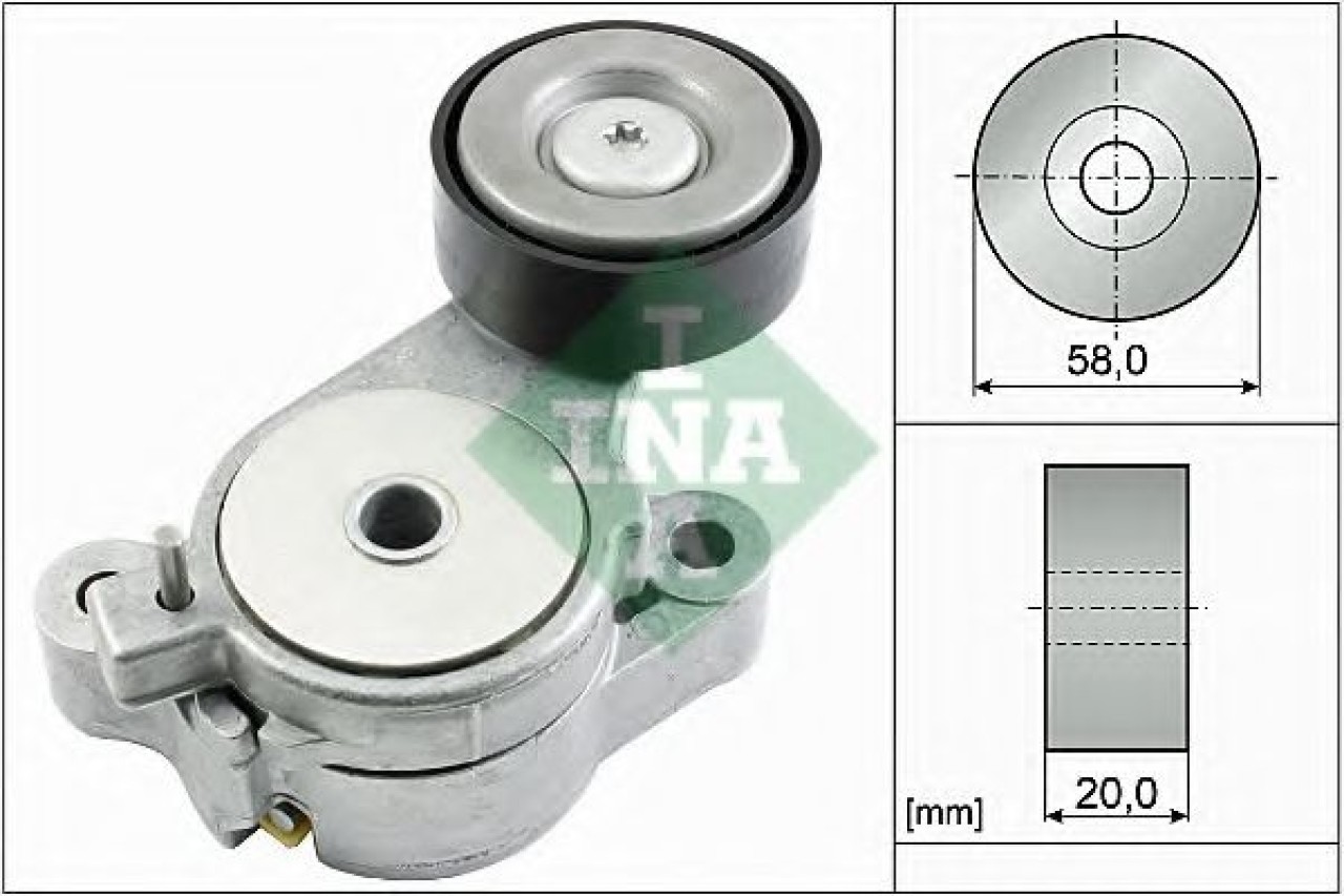 Intinzator,curea transmisie SEAT IBIZA V SPORTCOUPE (6J1, 6P5) (2008 - 2016) INA 534 0396 10 piesa NOUA