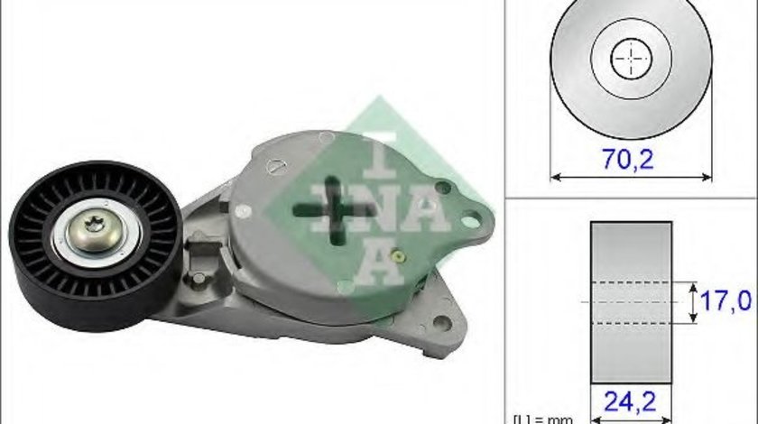 Intinzator,curea transmisie TOYOTA AURIS (NRE15, ZZE15, ADE15, ZRE15, NDE15) (2006 - 2012) INA 534 0408 10 piesa NOUA