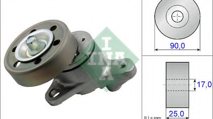 Intinzator,curea transmisie TOYOTA AVENSIS Combi (T25) (2003 - 2008) INA 534 0437 10 piesa NOUA