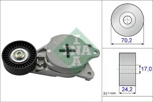 Intinzator,curea transmisie TOYOTA COROLLA Limuzina (E12J, E12T) (2001 - 2008) INA 534 0408 10 piesa...