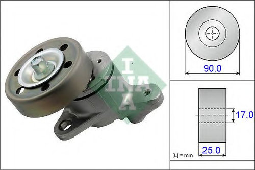 Intinzator,curea transmisie TOYOTA RAV 4 II (CLA2, XA2, ZCA2, ACA2) (2000 - 2005) INA 534 0437 10 pi...