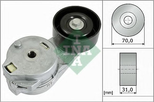 Intinzator,curea transmisie VW LT II caroserie (2DA, 2DD, 2DH) (1996 - 2006) INA 534 0548 10 piesa N...