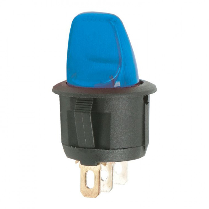 Intrerupatoare Cu Brat 1 Circuit OFF-ON 6A-250V Lumina Albastra 09062KE