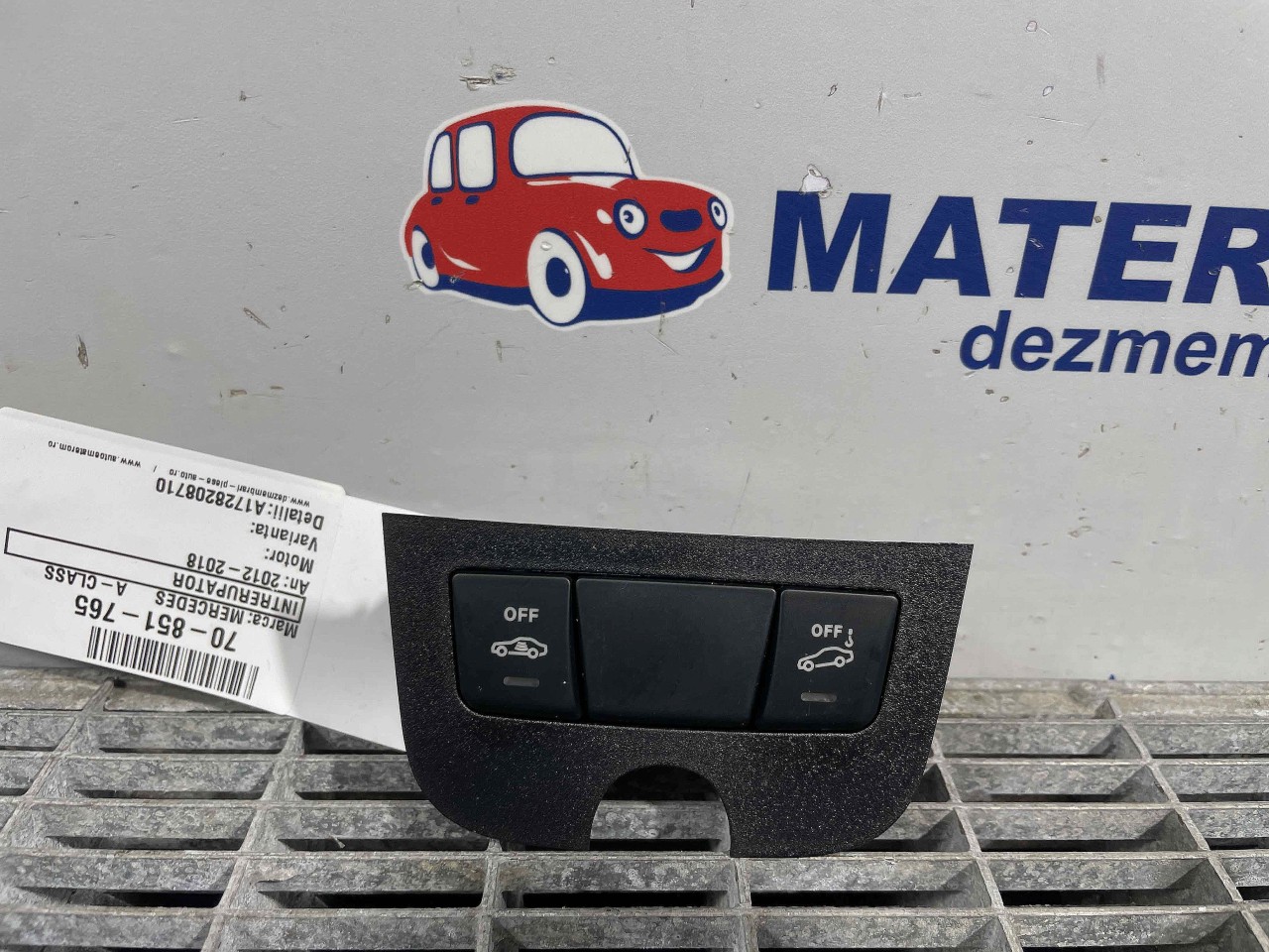 INTRERUPATOR ALARMA MERCEDES A-CLASS A-CLASS - - (2012 2018)