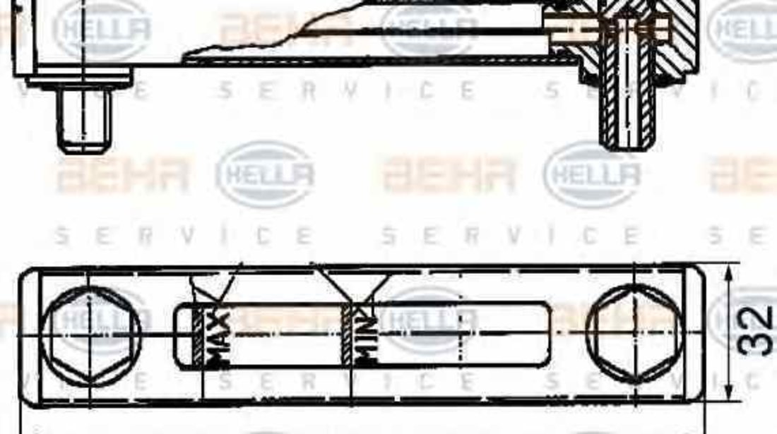 Intrerupator control nivel lichid racire MERCEDES-BENZ O 405 HELLA 8MY 376 742-571