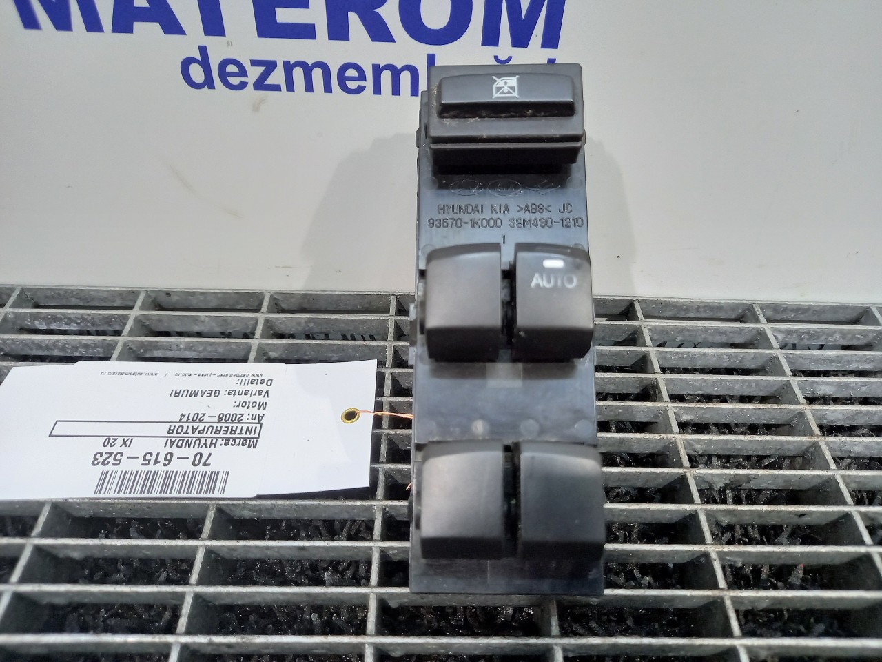 INTRERUPATOR GEAMURI HYUNDAI IX 20 - - (2008 2014)