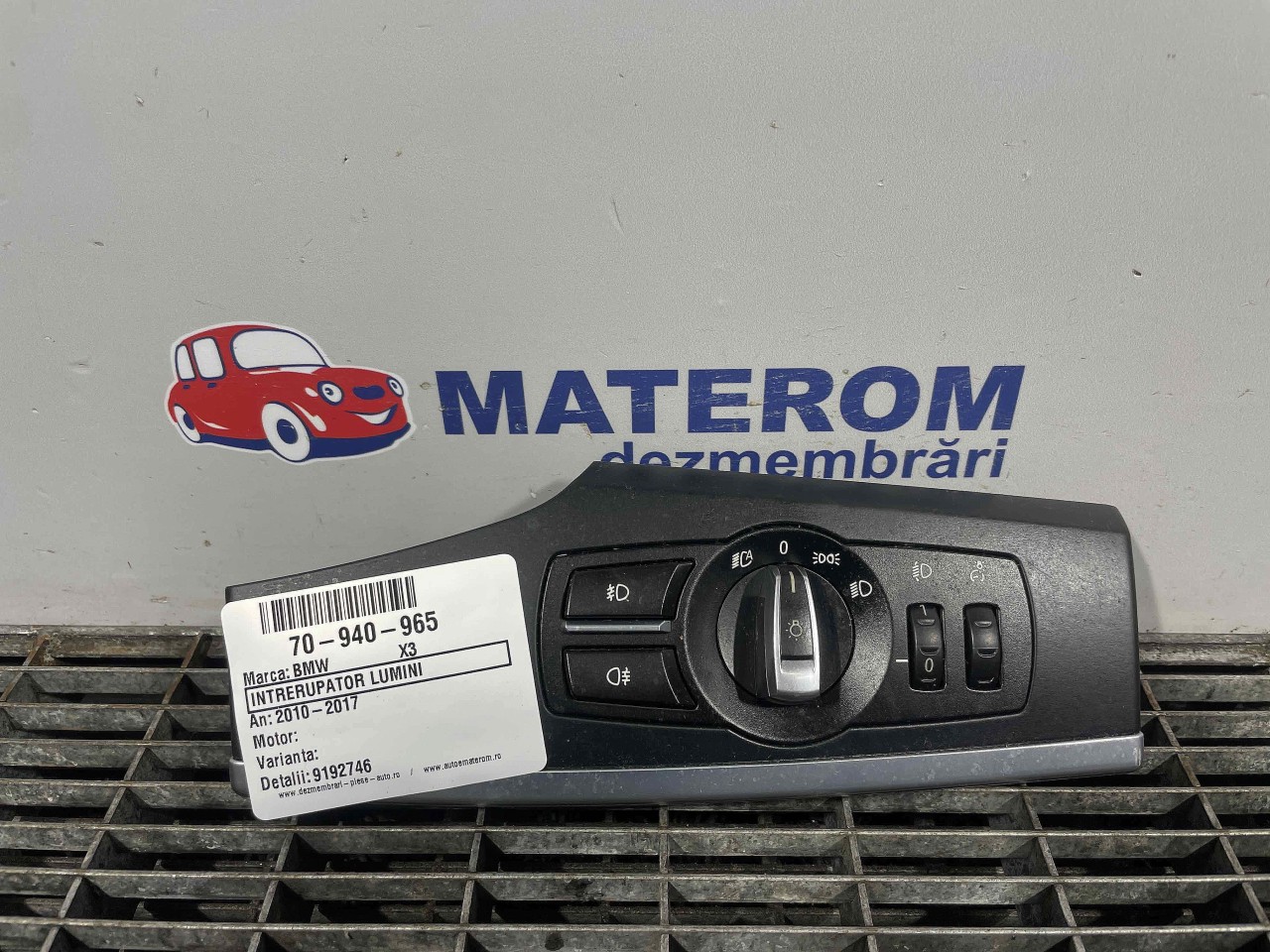 INTRERUPATOR LUMINI BMW X3 - - (2010 2017)