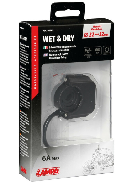 Intrerupator Rezistent Apa Moto Lampa Waterproof Switch LAM90462