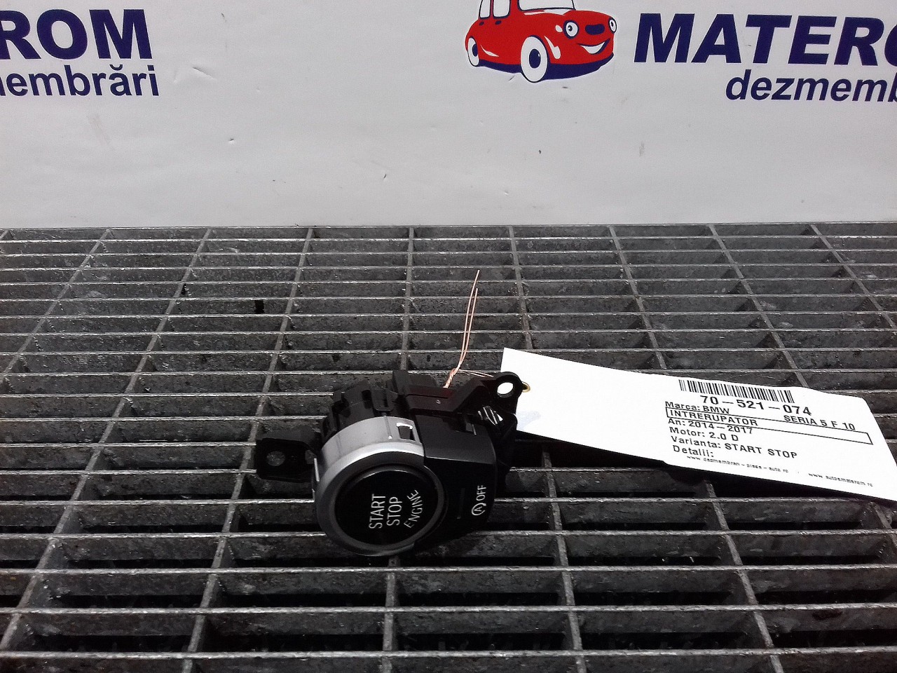 INTRERUPATOR START /STOP BMW SERIA 5 F 10 2.0 D - (2014 2017)