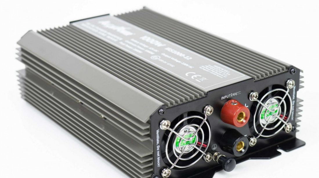 Invertor de tensiune AlcaPower by President 1000W 24V-230V, sinusoida modificata, port USB PNI-ACAL407