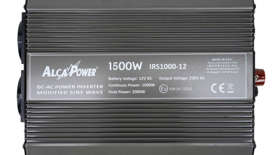 Invertor de tensiune AlcaPower by President 1500W 12V-230V, sinusoida modificata, port USB PNI-ACAL216