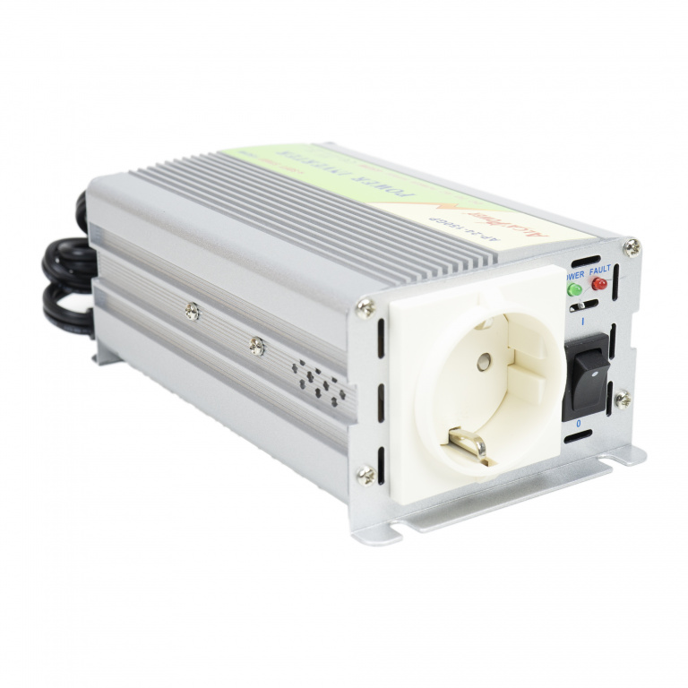 Invertor de tensiune AlcaPower by President 150W alimentare 24V, iesire 230V, Soft Start, unda sinus modificata, mufa de bricheta PNI-ACAL401