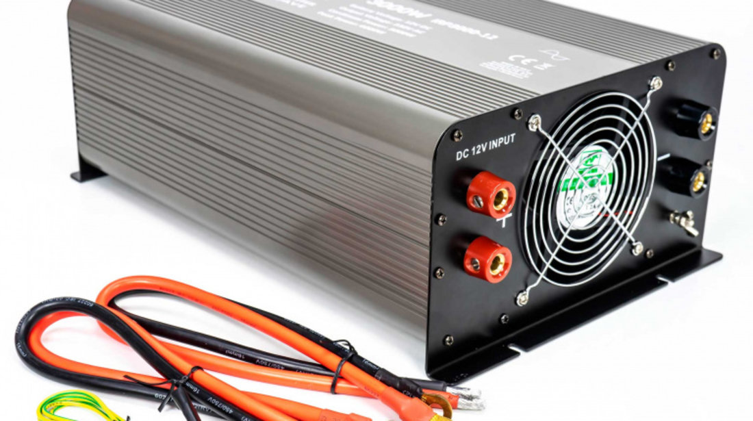 Invertor de tensiune AlcaPower by President 3000W 12V-230V Sinus Pur, port USB, intrare telecomanda PNI-ACAL609