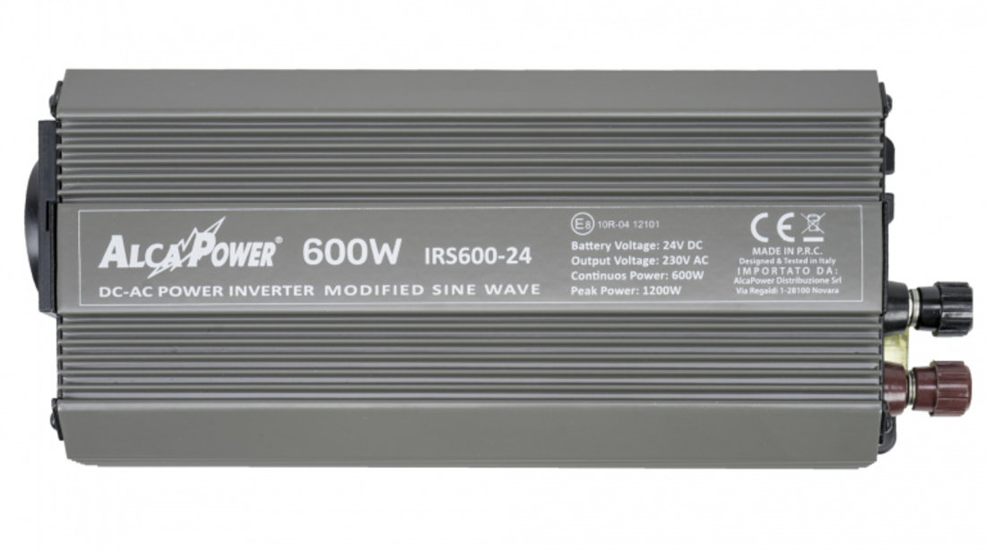 Invertor de tensiune AlcaPower by President 600W 24V-230V, sinusoida modificata, port USB PNI-ACAL405