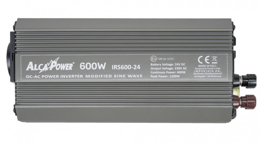 Invertor de tensiune AlcaPower by President 600W 24V-230V, sinusoida modificata, port USB PNI-ACAL405