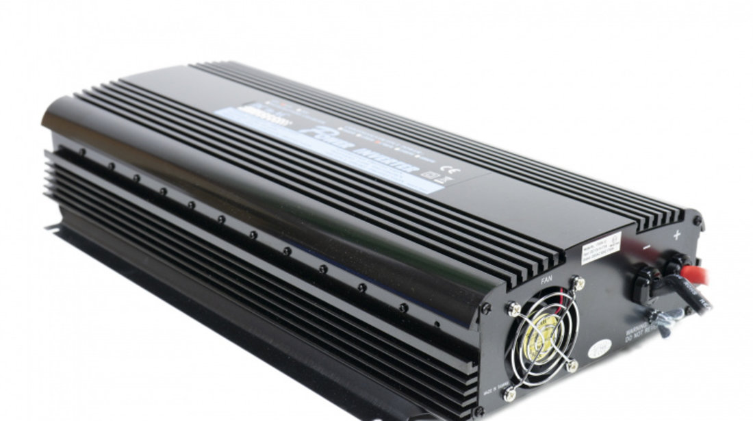 Invertor de tensiune President 1200W alimentare 12V, iesire 230V, unda sinus modificata, telecomanda inclusa PNI-ACMA806