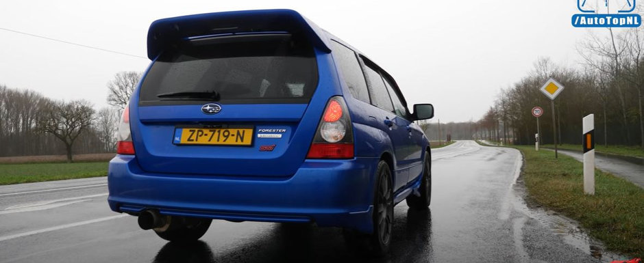 Iti era dor de sunetul unui motor boxer? Test de acceleratie cu Subaru Forester STI