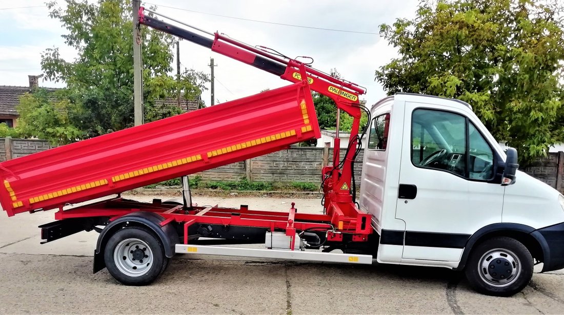 Iveco daily 35C15 basculabil pe cutie,cu macara,3000 cm3,150 CP ,2010