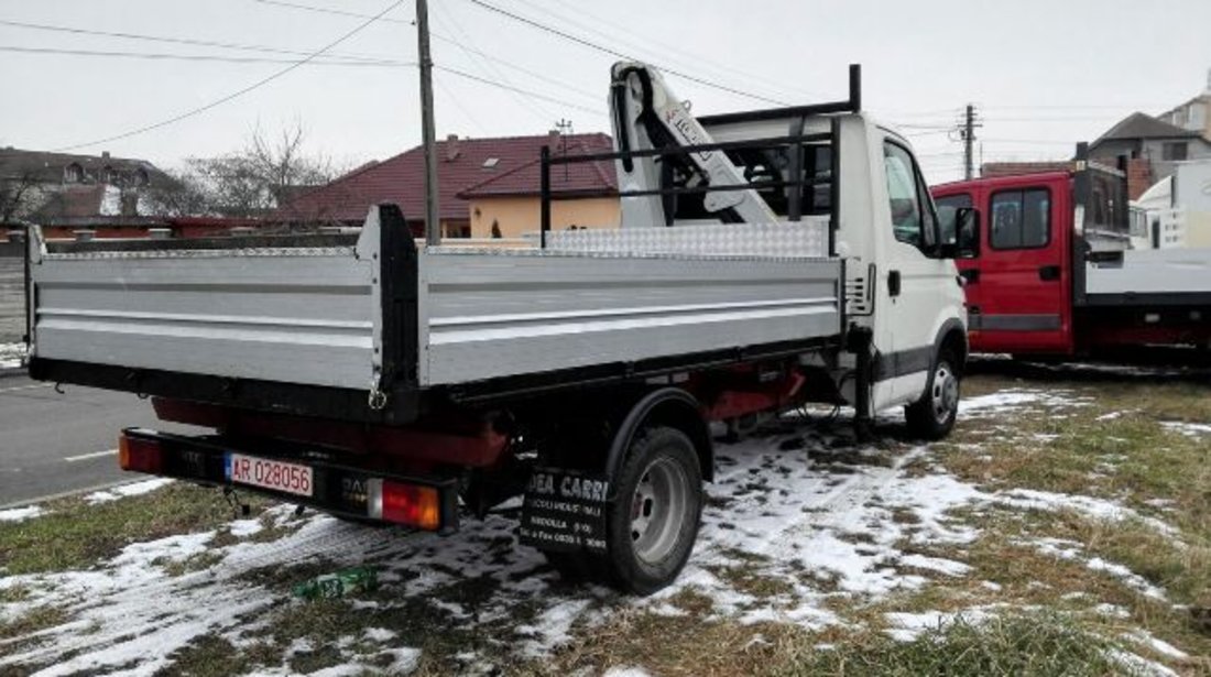 IVECO Daily Basculabil trilateral pe cutie cu macara RAR FACUT 3.5T