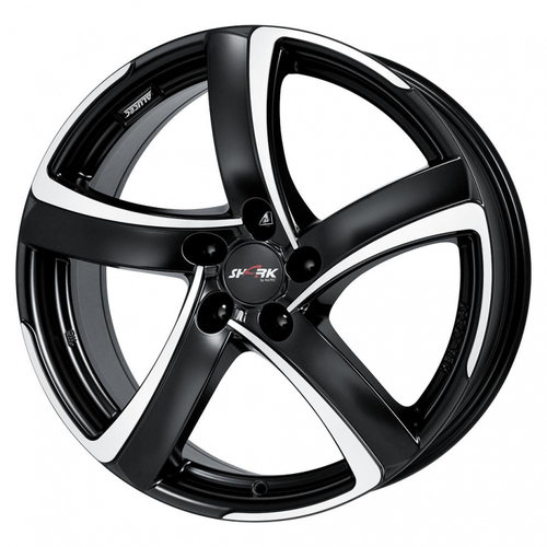 Janta aliaj ALUTEC SHARK RACING SCHWARZ FRONTPOLIERT CB70.1 5/108 16X7 ET48