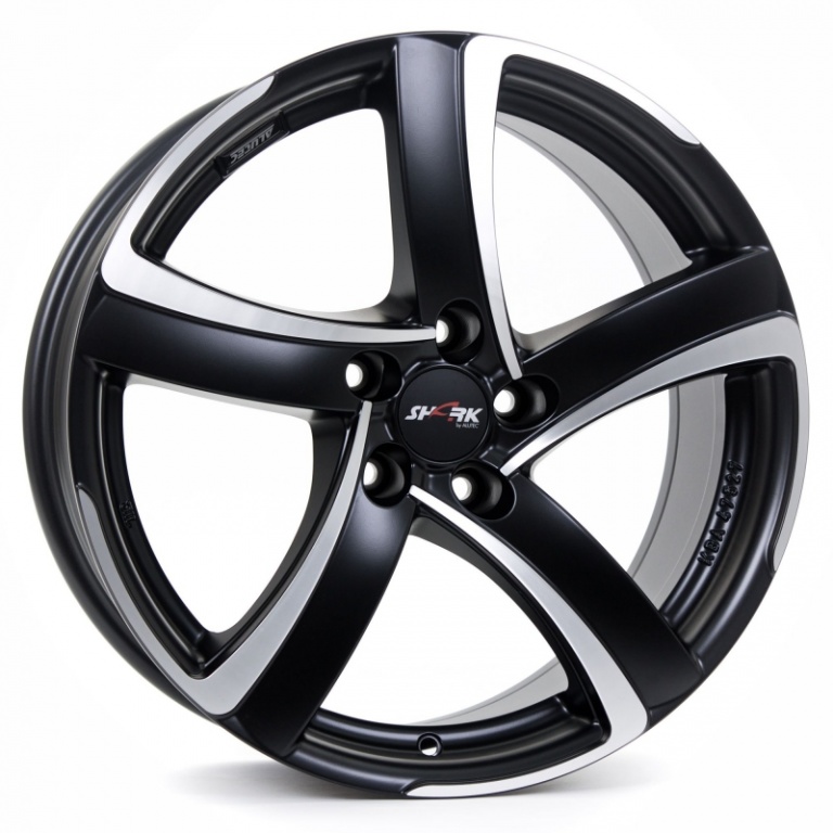 Janta aliaj ALUTEC SHARK RACING SCHWARZ FRONTPOLIERT CB70.10 5/112 17X7,5 ET38
