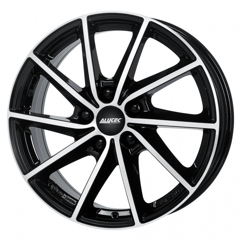 Janta aliaj ALUTEC SINGA 6x15 4X100 ET39 DIAMANT-SCHWARZ-FRONTPOLIERT