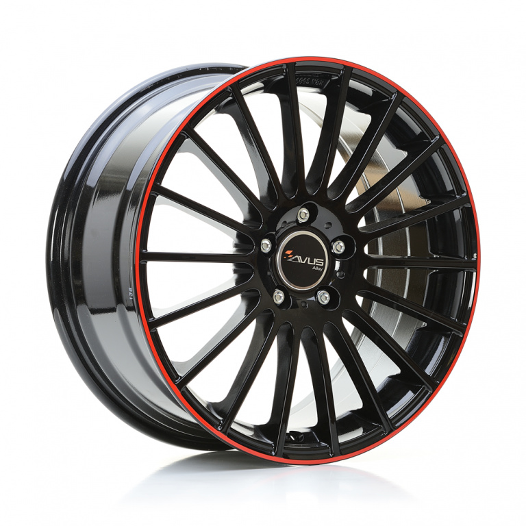 Janta aliaj AVUS AC-M03 BLACK RED LINE 8x19 5x112 ET35