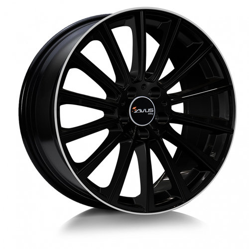 Janta aliaj AVUS AC-M07 BLACK POLISHED LIP 8.5x19 5x112 ET45