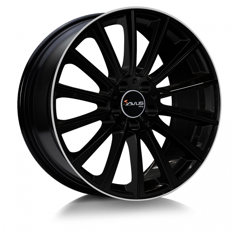 Janta aliaj AVUS AC-M07 BLACK POLISHED LIP 8.5x20 5x112 ET50