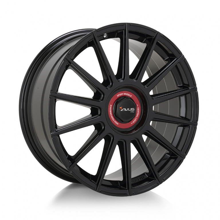 Janta aliaj AVUS AC-M09 - DM09 BLACK CAP ROSSO 8.5x19 5x112/120 ET30