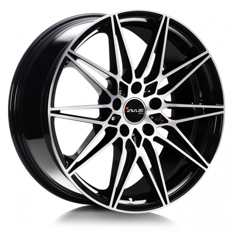 Janta aliaj AVUS AC-MB5 BLACK POLISHED 8x18 5x120 ET30