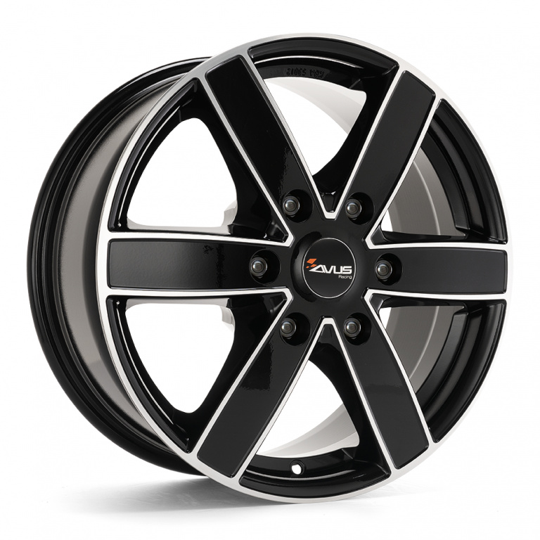 Janta aliaj AVUS AC-V61 BLACK POLISHED 6.5x16 6x130 ET54
