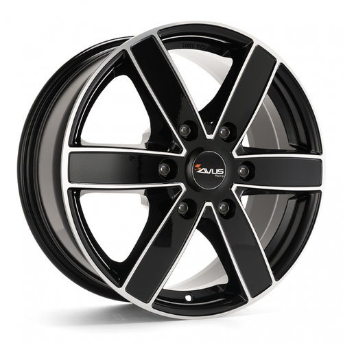 Janta aliaj Avus AC-V61 BLACK POLISHED CB74.1 6/125 16X6.5 ET68