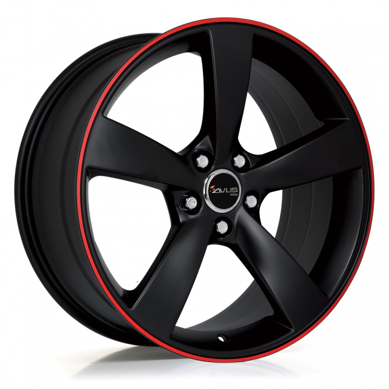 Janta aliaj Avus AF10 MATT BLACK RED LINE CB66.5 5/112 21X10 ET18