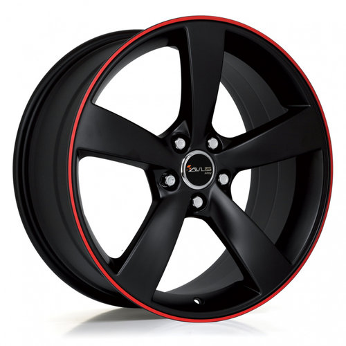 Janta aliaj Avus AF10 MATT BLACK RED LINE CB66.5 5/112 21X10 ET18