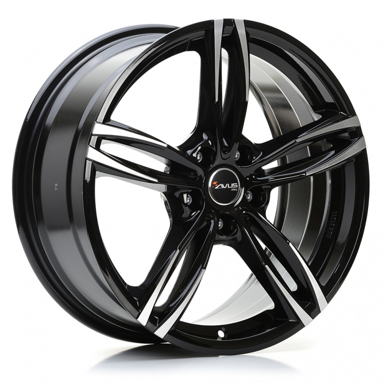 Janta aliaj AVUS AF15 BLACK POLISHED 8x18 5x112 ET45