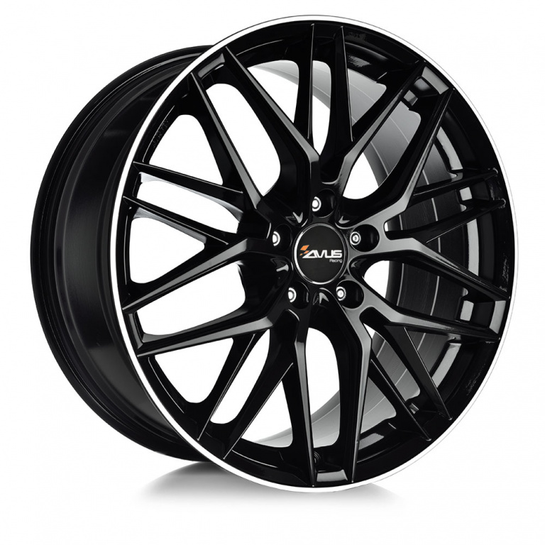Janta aliaj Avus AF19 - RW 0.1 BLACK POLISHED LIP CB66.6 5/112 17X7.5 ET47